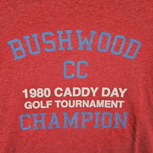 Travis Mathew Golf Graphic T-Shirt Bushwood 1980 Caddy Day Champion Mens Size XL - Picture 7 of 10